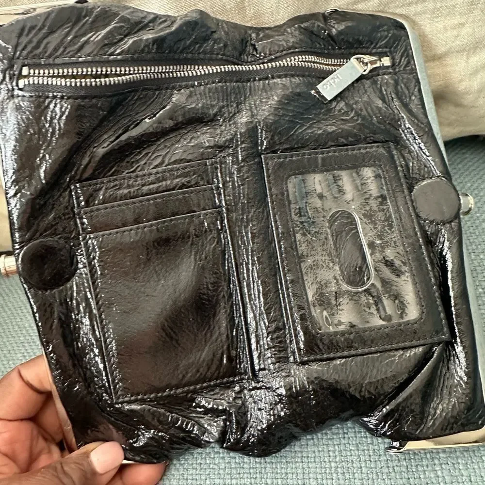 HOBO Black Lauren Clutch-Wallet